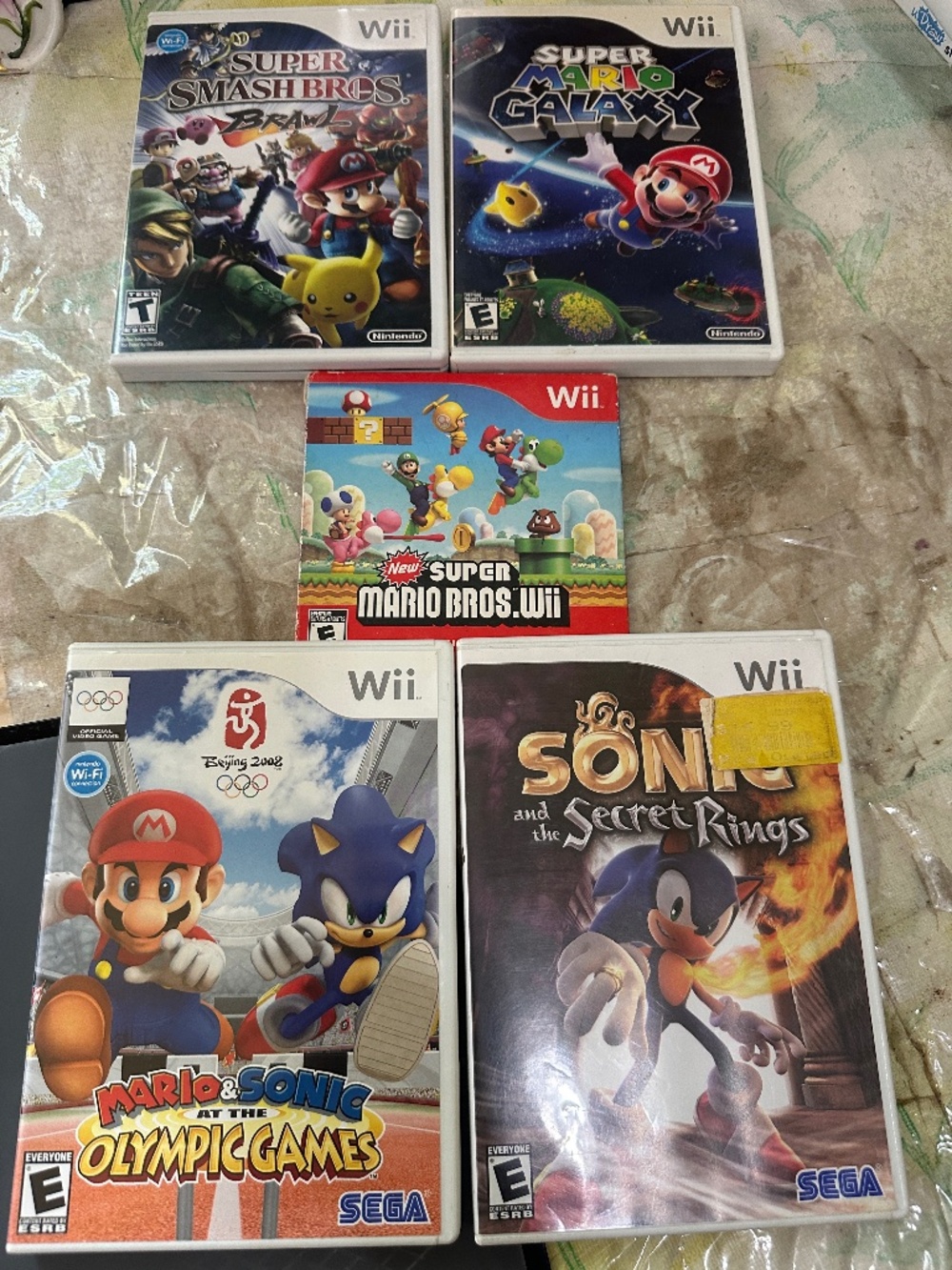 Super Smash Bros. Super Mario Galaxy Mario Sonic Olympic Sonic Secret Rings Supe